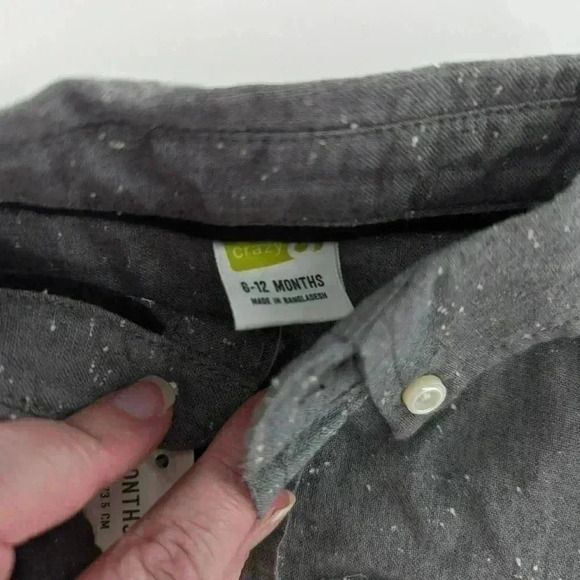 Crazy 8 Boys Size 6-12 Months Pants And Dress Shirt Long Sleeve Button Down - Picture 6 of 10